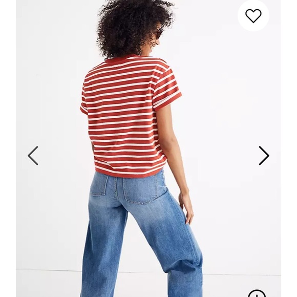 Madewell Easy Crop Striped Tee - Picture 3 of 8